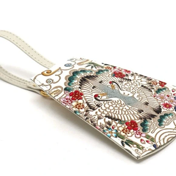 Facing Cranes Bell Key Case by Bunkoya Oozeki NIB - Picture 4 of 8